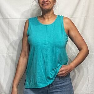 Max Studio Teal Muscle Tank Sz L
